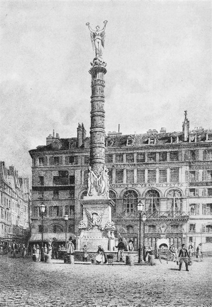 Fontaine du Châtelet, état en 1840
