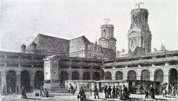Cour et fontaine du Marché Saint-Germain