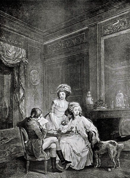 Gravure de Lavreince, Le déjeuner anglais