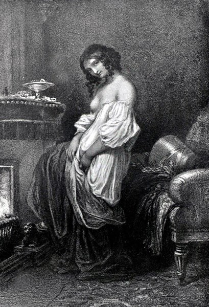 Engraving by Dominique Louis Papety, The Evening