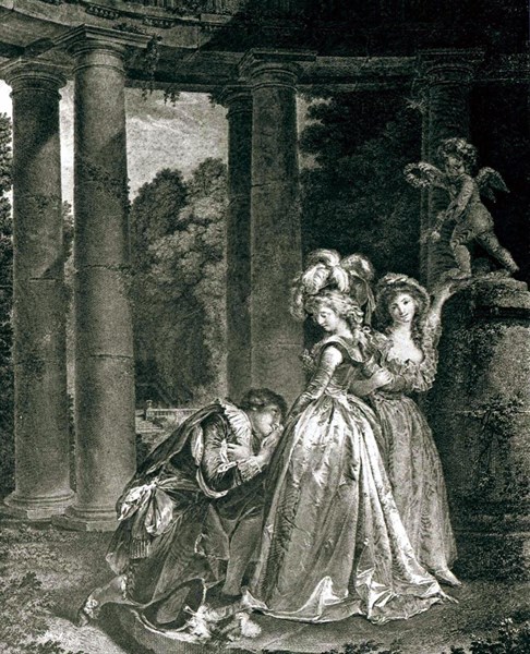 Gravure de Fragonard, La déclaration