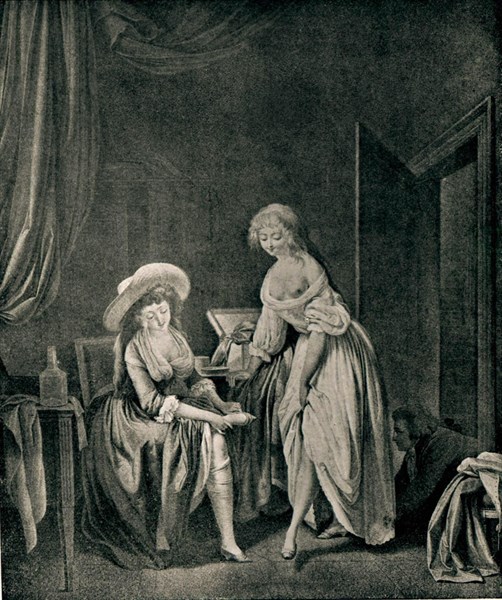 Engraving by Boilly (second set), genre scene