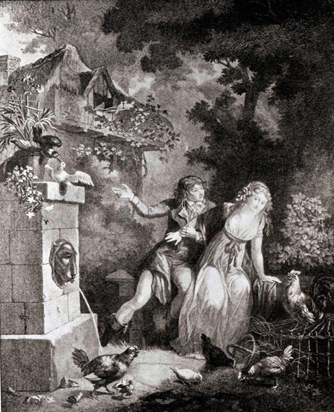Gravure de Schall, Les désirs de l'amour