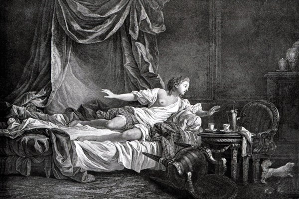 Engraving by J.B. Le Prince, Fear