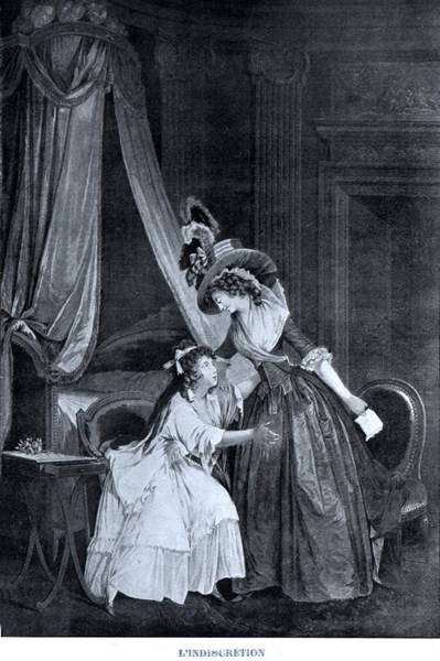 Gravure de Lavreince, L'indiscrétion