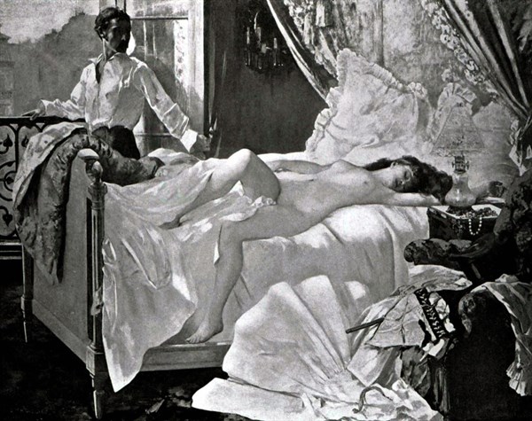 Gravure d'Henri Gervex, Scène intime