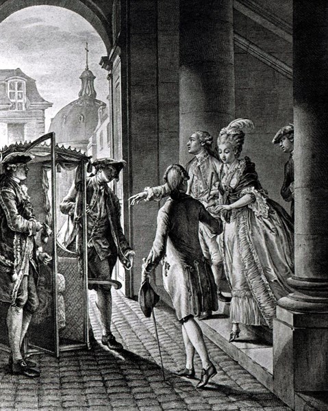 Engraving by Jean Moreau, called Moreau the Younger