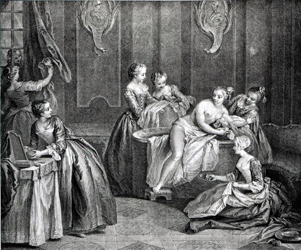 Gravure de Pater, Scène intime