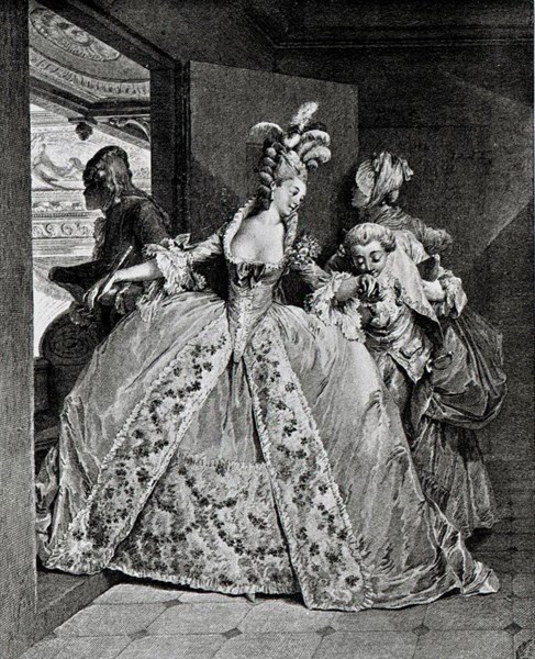 Engraving by Delaunay, Farewel
