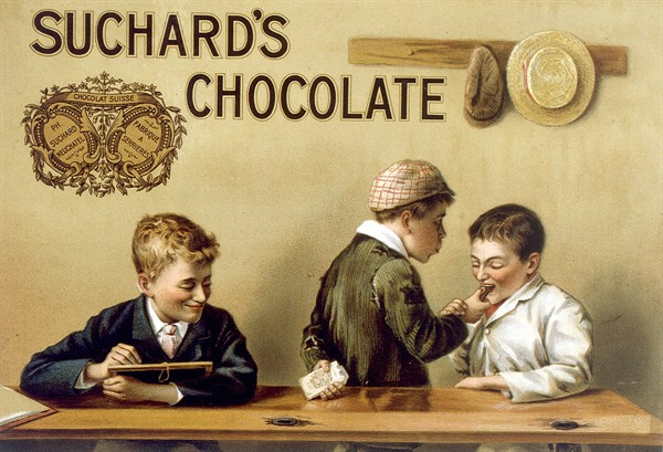 Chocolat Suchard, publicité du XIXe siècle