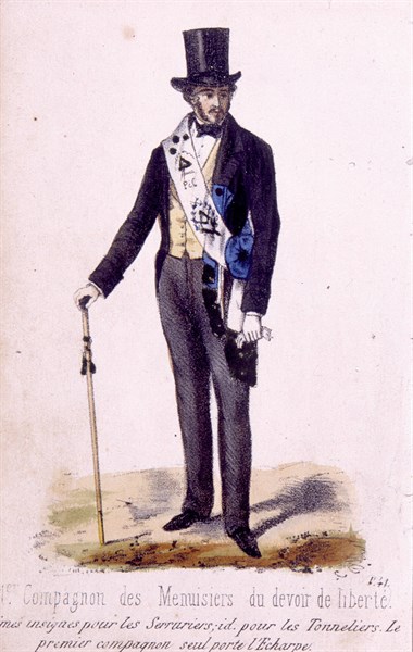 Compagnonnage au XIXe siècle, illustrations