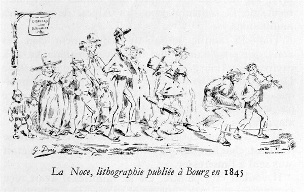 The Wedding Party, illustration by Gustave Doré