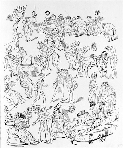 Caricatures by Gustave Doré