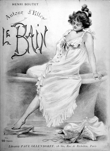 Illustration d'Henri Boutet, thème du bain
