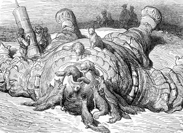 Rabelais, illustration de Gustave Doré