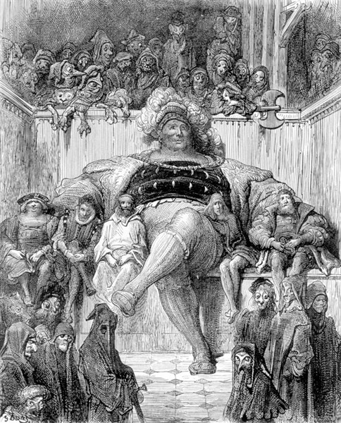 Rabelais, illustration de Gustave Doré