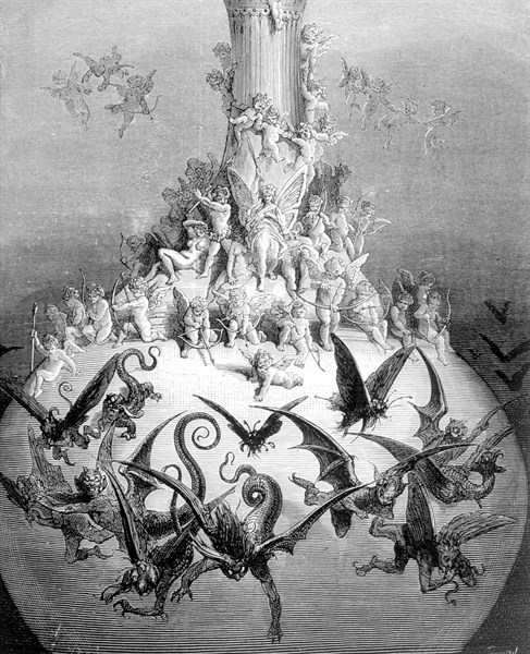 Rabelais, illustration de Gustave Doré