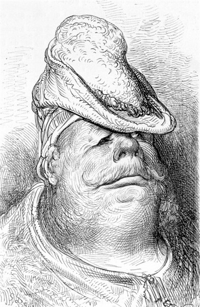 Rabelais, illustration de Gustave Doré