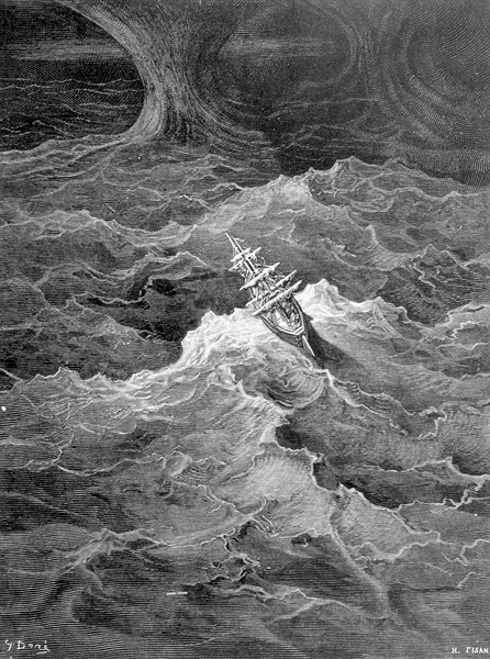 La chanson du vieux marin de Coleridge, illustration de Gustave Doré
