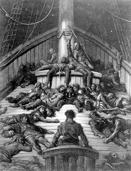 La chanson du vieux marin de Coleridge, illustration de Gustave Doré