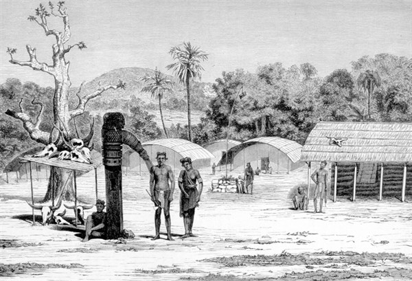 Village sontal dans les monts Rajmahal