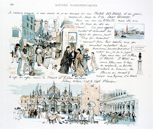 Humorous scenes, illustration by Randolph Caldecott
