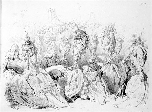 Coiffures édifices sous Louis XVI, illustration