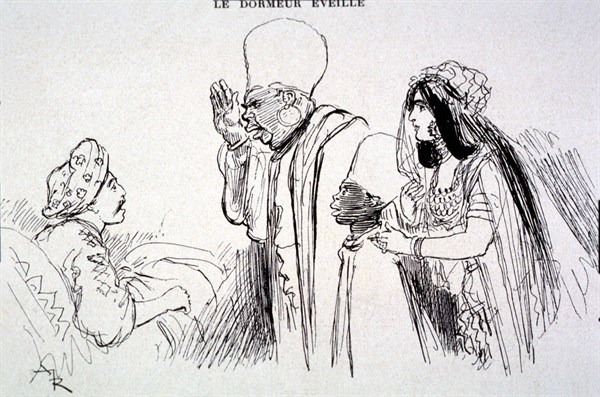 Conte des Milles et une Nuits, illustration de Robida