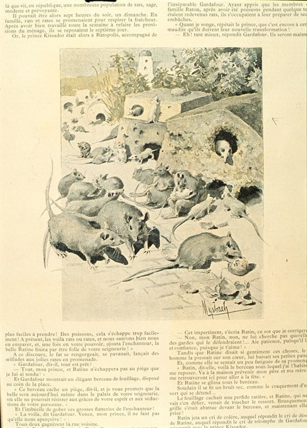 Les aventures de la famille raton, nouvelle de Jules Verne, illustration de Myrbach