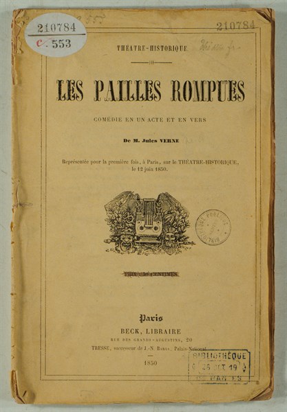 Jules Verne, The Broken Straws, book cover