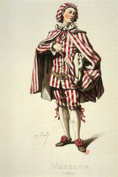 Masks and jesters: Mezzetin by Maurice Sand