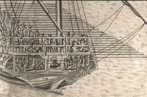 Description géométrique de toutes les pièces qui entrent dans la construction d'une galère, gravure de Debenat