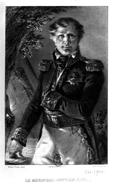 Marshal Gouvion Saint-Cyr, Lithograph by Kaeppelin 'après Horace Vernet