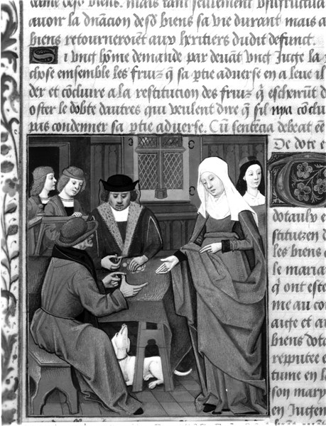 Manuscript : The style of French law : registering the dowry