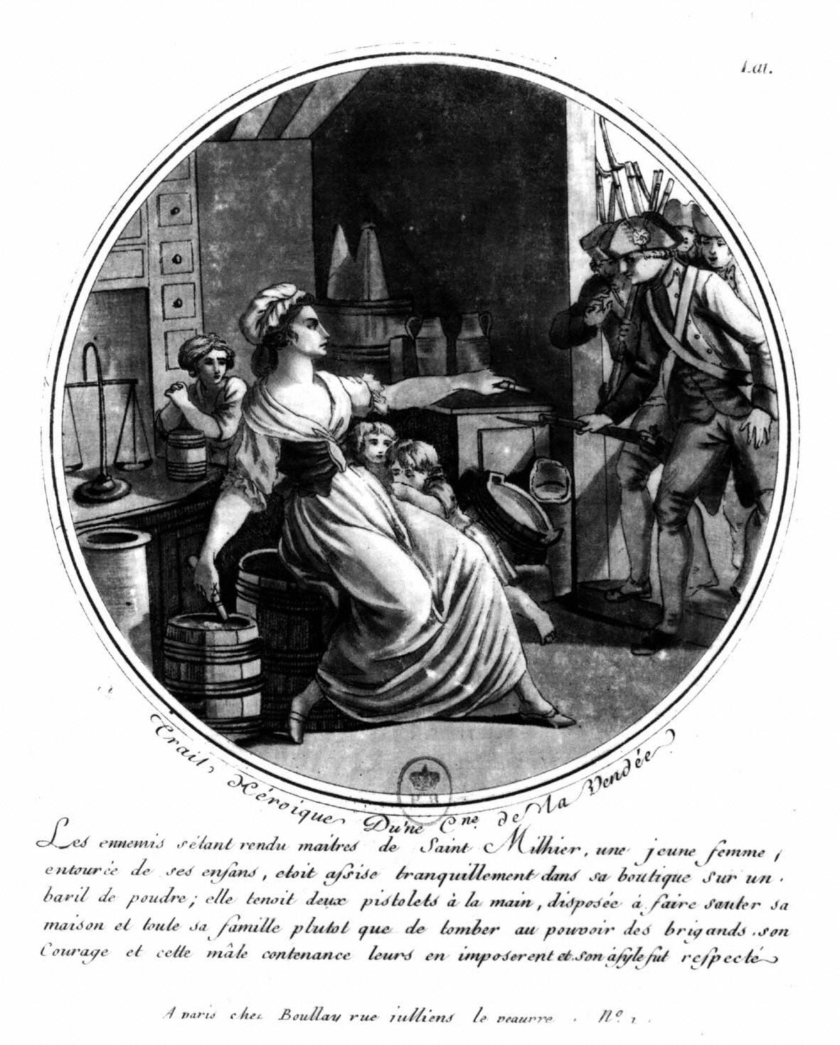 Trait héroïque d'une Vendéenne