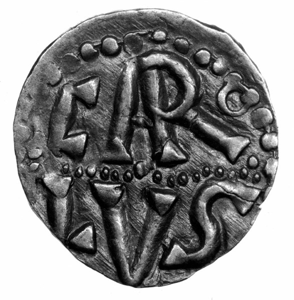 Silver coin of Charlemagne