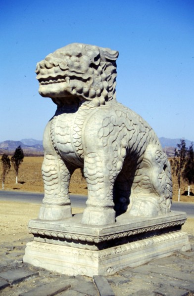 Tombeaux de l'Est des Qing, sculpture sur pierre sur le Chemin de l'Esprit