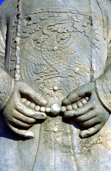 Les tombeaux Qing de l'Est, statue de pierre sur le Chemin de l'Esprit