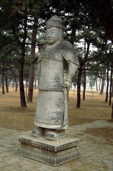 Tombeaux Qing de l'Est, statue de pierre