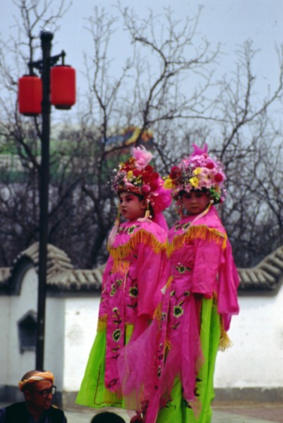 Girls in folk art, performance in the village