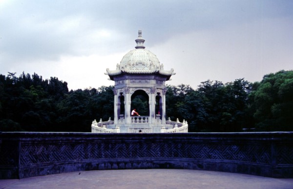 Pavilion in the garden, the ruins of Yuanmingyuan