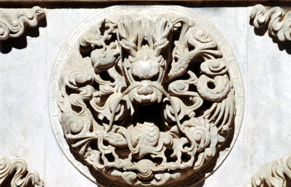 Mount Wutai, Dragon Spring Temple, Longquan Temple, stone carving, dragon ornament