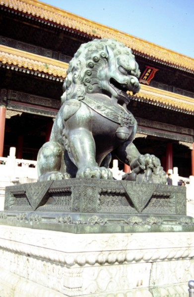 The forbidden City, the Palace Museum, the Imperial Palace, Bronze Lion