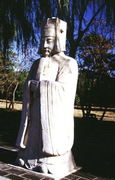 Tombeaux de la dynastie Ming, les 13 mausolées Ming, statue en pierre