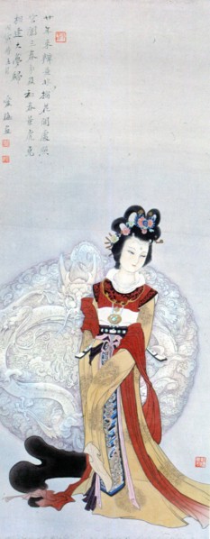 Illustration pour le célèbre roman chinois : "Rêve dans le Pavillon Rouge"
