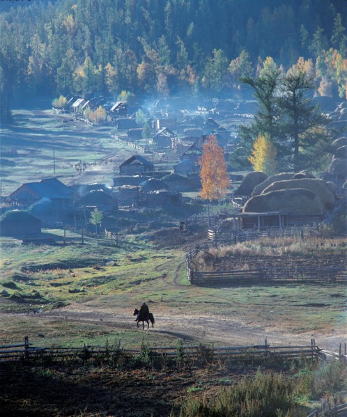 Village de Baohaba, province de Xingjiang, Chine