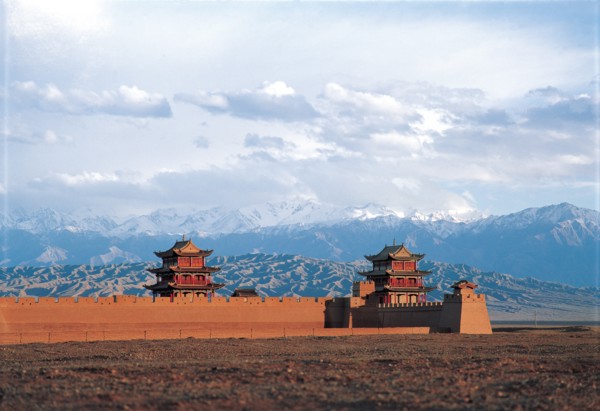 La passe de Jia Yu de la Grande Muraille, Chine