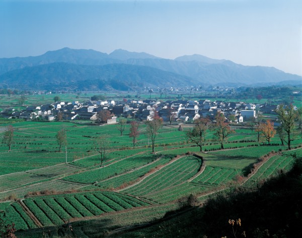 Fermes dans les prairies, Chine
