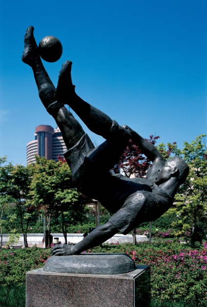 Statue dans un parc, Shanghai, Chine