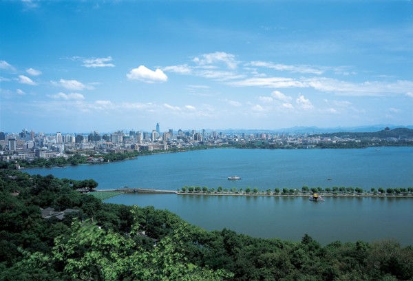 Lac de l'Ouest, ville de Hangzhou, Chine
